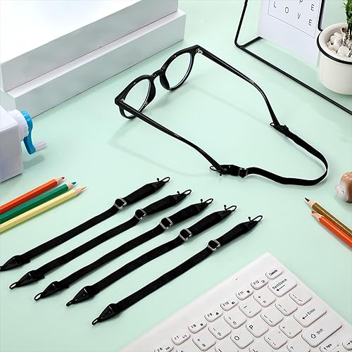 Miniatura 7 de Oudain Paquete de 6 correas ajustables para gafas para niños, correa para gafas para niños, correa para gafas deportivas