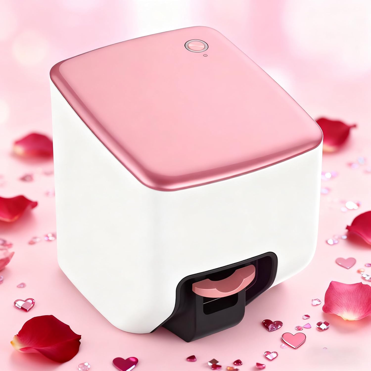 3d printer Portable Nail Printer, 4800dpi High Resolution Smart Nail Art Machine with Auto Shape Recognition, Wireless APP Control DIY Nail Stamper, Compatible with iOS/Android for Home Salon Use