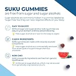 SUKU Vitamins - Hommes multivitamines, sans sucre, kéto, tous naturels, 22 Vitamines/minéraux essentiels, C0Q10 Supplément gommy pour soutenir les hommes santé de la prostate, l'immunité et la fonction hépatique (60 Compte)