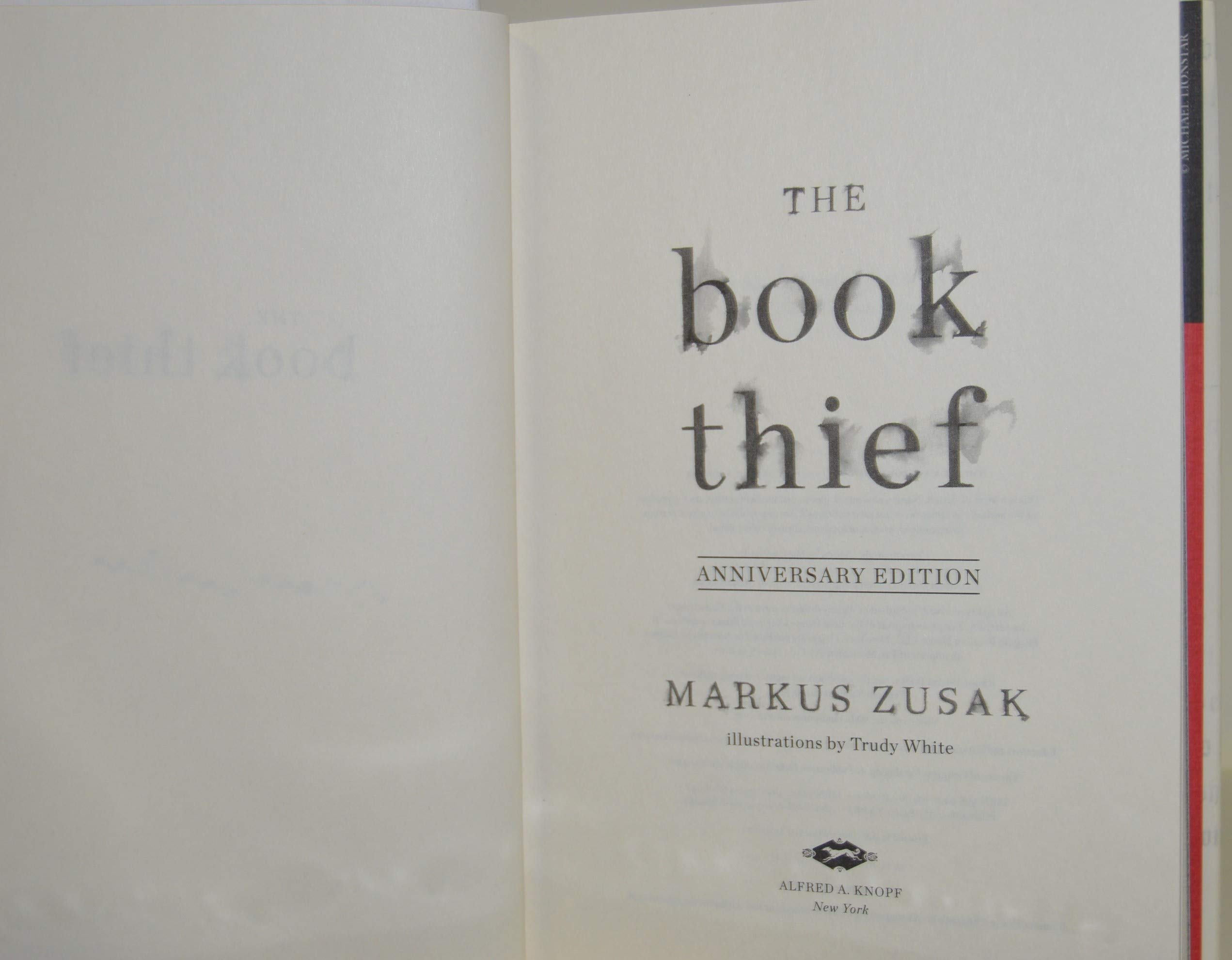 MARKUS ZUSAK signed 'THE BOOK THIEF' Hardcover Book First