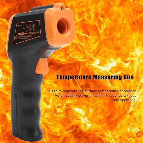 Miniatura 2 de Pistola de medición de temperatura, termómetro infrarrojo, termómetro industrial, con pantalla LCD GM320S para tuberías de agua caliente, superficie