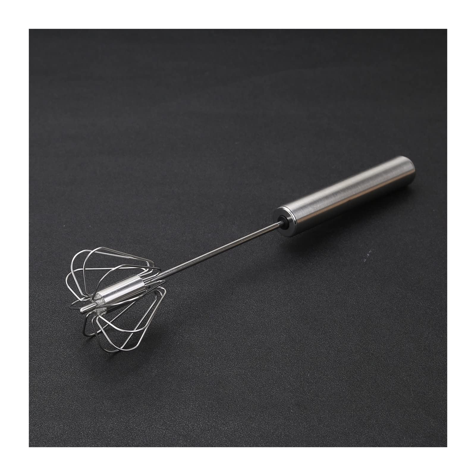 Schneebesen Küchen Schneebesen Edelstahl halbautomatische Rotation Ei Schläger Handdruck Egg Mixer Eier Rührwerkzeug Küchenwerkzeug Antihaft Ei Cracker Edelstahl Schneebesen Schneebesen aus Silikon