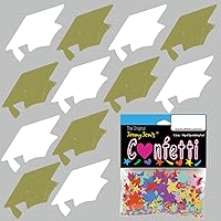 Vista 112 de Confeti Grad Cap Negro, Púrpura Combo - 2 bolsas de media onza (1 oz) (8400/8412)