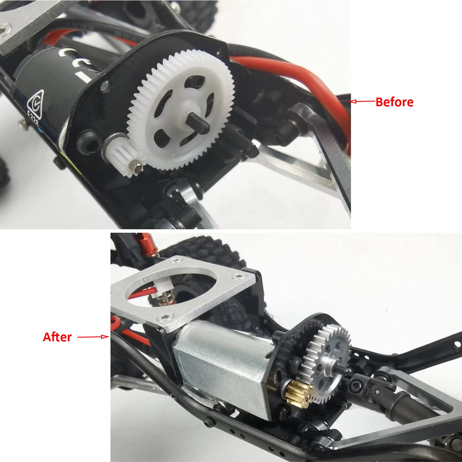 Amazon.com: 0.5M Transmission Gear 32T & 8T Metal Spur Gear
