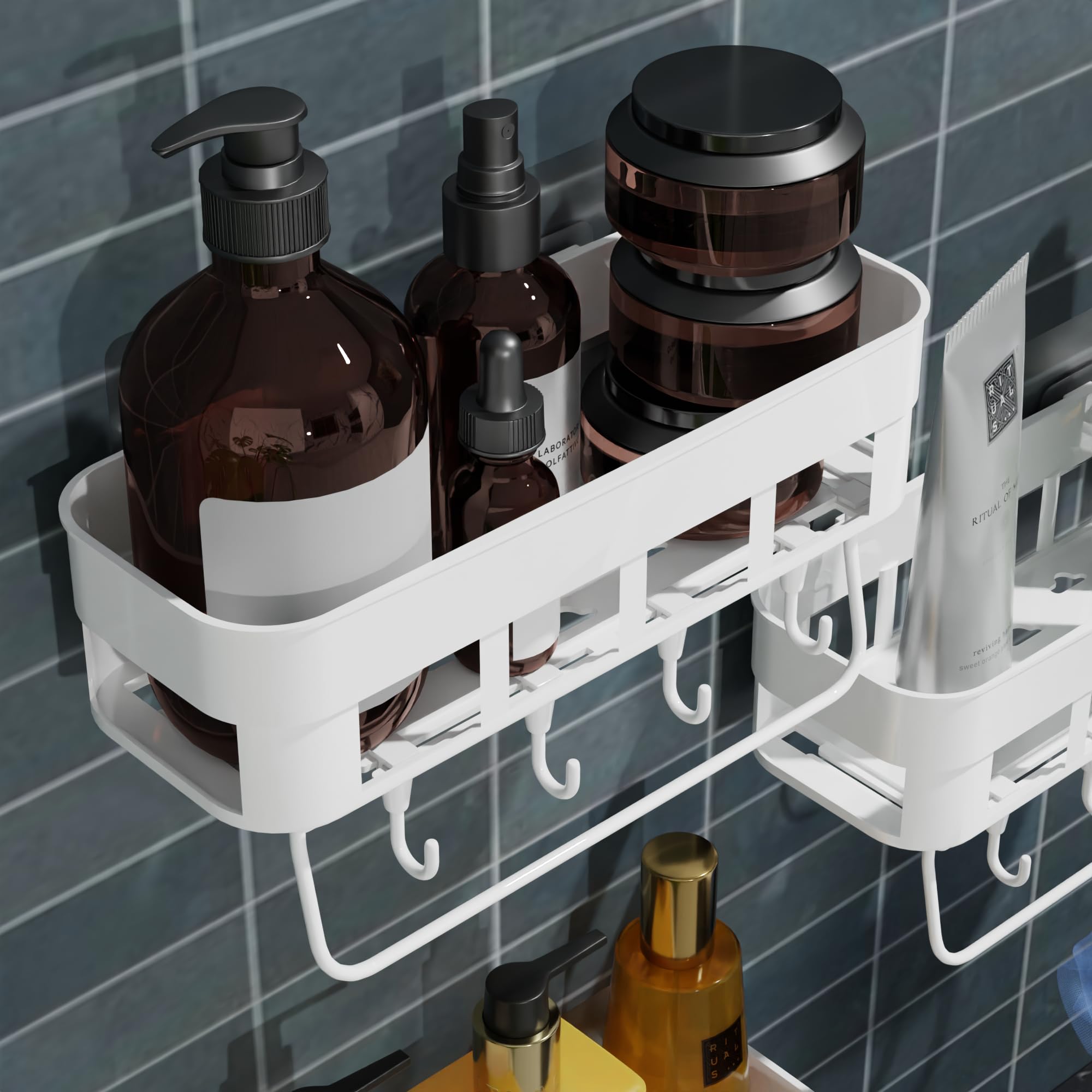 Yixty Bathroom Accessories Pack,Bathroom Rack,Bathroom Shelf For Wall,Bathroom Stand,Self Adhesive Bathroom Shelf,Washroom Accessories,Bathroom Racks & Shelves - Plastic, Wall Mount, Corner Shelf (B0CH6P3MD7) Amazon Price History, Amazon Price Tracker