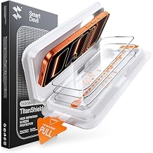 SMARTDEVIL 3 Pack Screen Protector for iPhone 17 Pro, Optical Clear 9H Tempered Glass, 2X Impact Resistance, Anti-Fingerprint Coating, SmartPull Box Bubble-Free Install