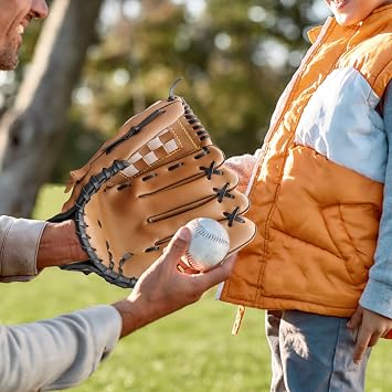 Baseball Gloves Softball Glove,12.5 Player Preferred Wear-Resistant PU Material Softball Fielding Glove,Left Hand Gloves Right Hand Throw for Youth Adult Infielder-Brown Infield