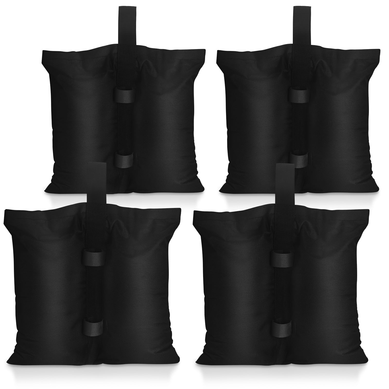 4 Pack Gazebo Weights Sand Bags Tent Sandbags 600D Heavy Duty Sand Weight Bags Gazebo Leg Sandbags, Weights Bag for Pop Up Gazobo Tents Canopy Umbrella