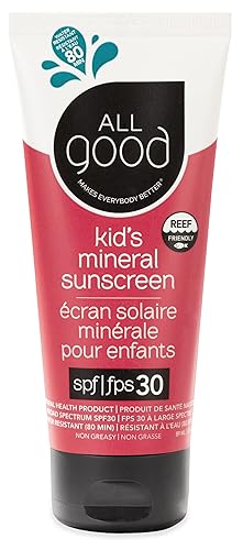 NEW All Good SPF 30 Loción protector solar para niños Paquete de 2
