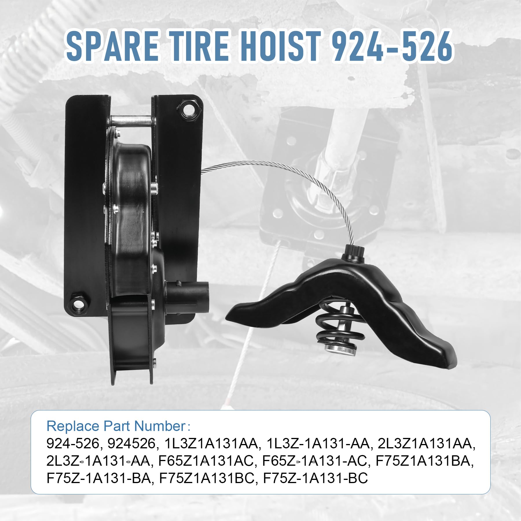 Fexhull Spare Tire Hoist Winch - Replacement For Ford F-150, F-250, Lincoln Blackwood (1997-2004)