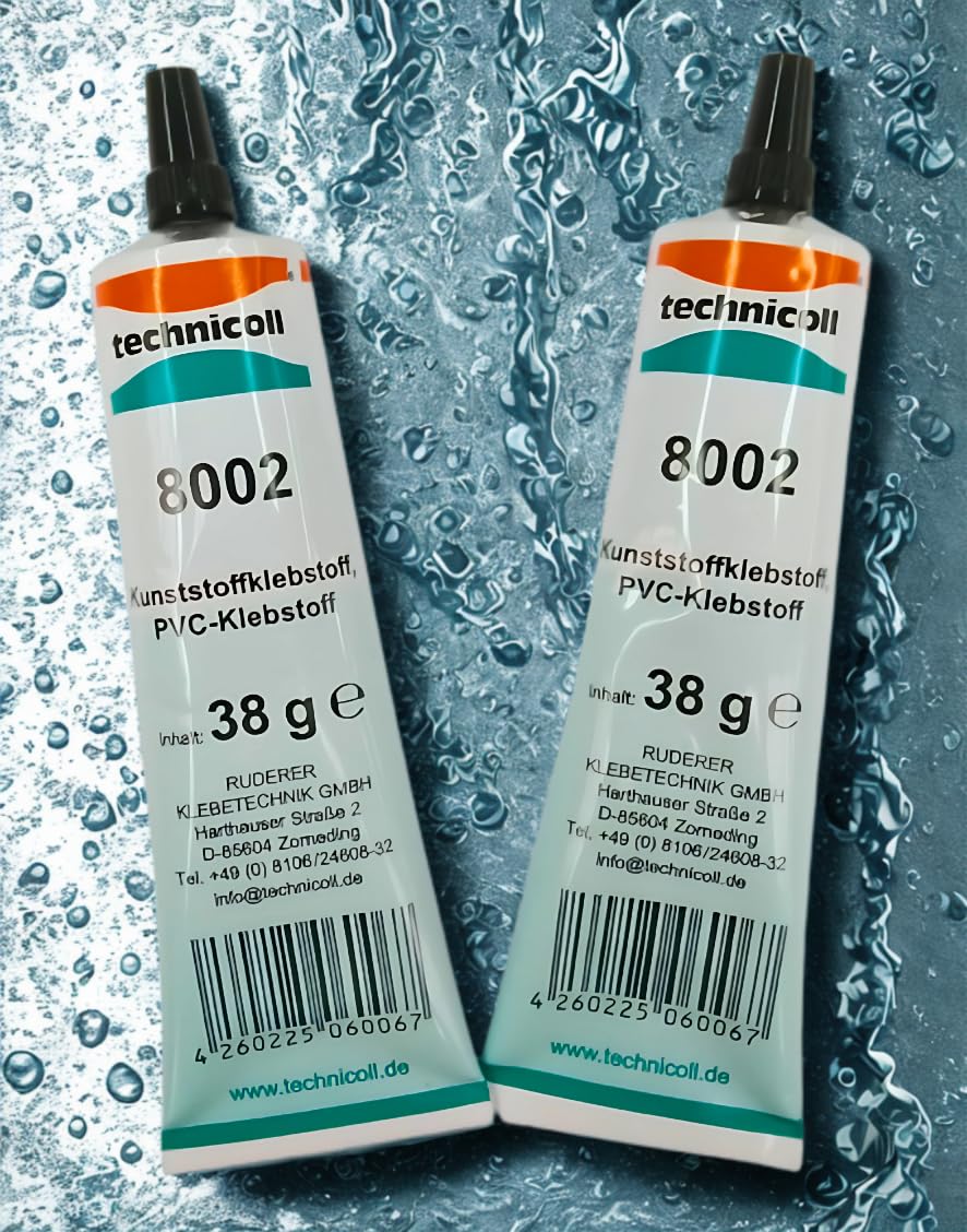 TECHNICOLL - Pegamento especial de PVC (2 unidades, 38 g, resistente al agua salada, para tablas de surf de surf y botes hinchables)