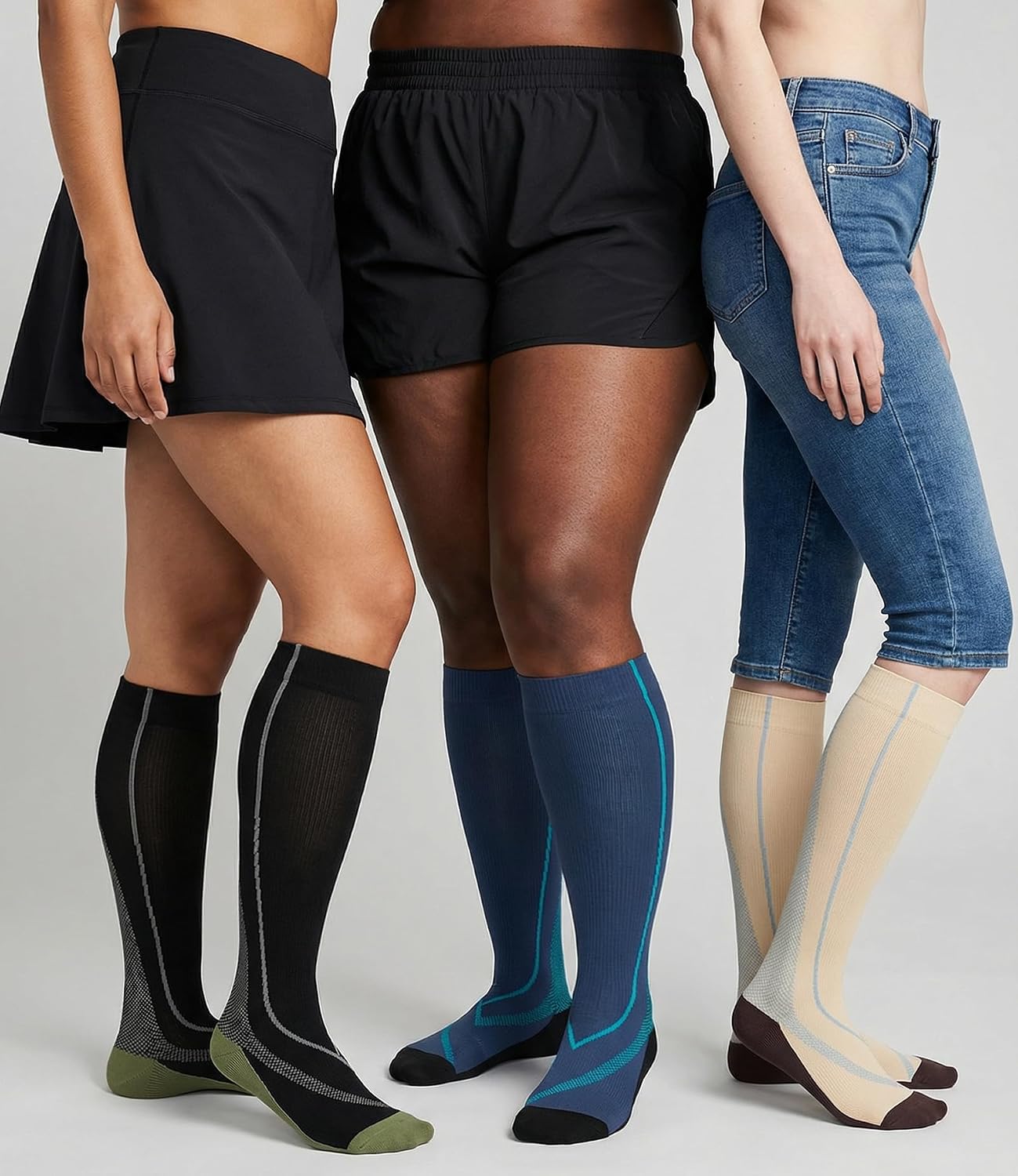 FuelMeFoot 3 Pack Copper Compression Socks - Compression Socks Women & Men Circulation - Best for Medical,Running,Athletic thumbnail