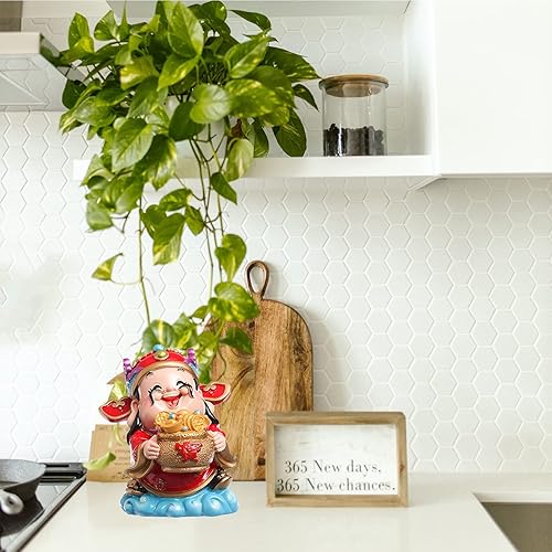 Miniatura 3 de Wencaishen Caishen Feng Shui Decoración Zhao CAI Dios de la riqueza Dios de la fortuna Feng Shui CAI Estatua de Feng Shui regalo de Feng Shui