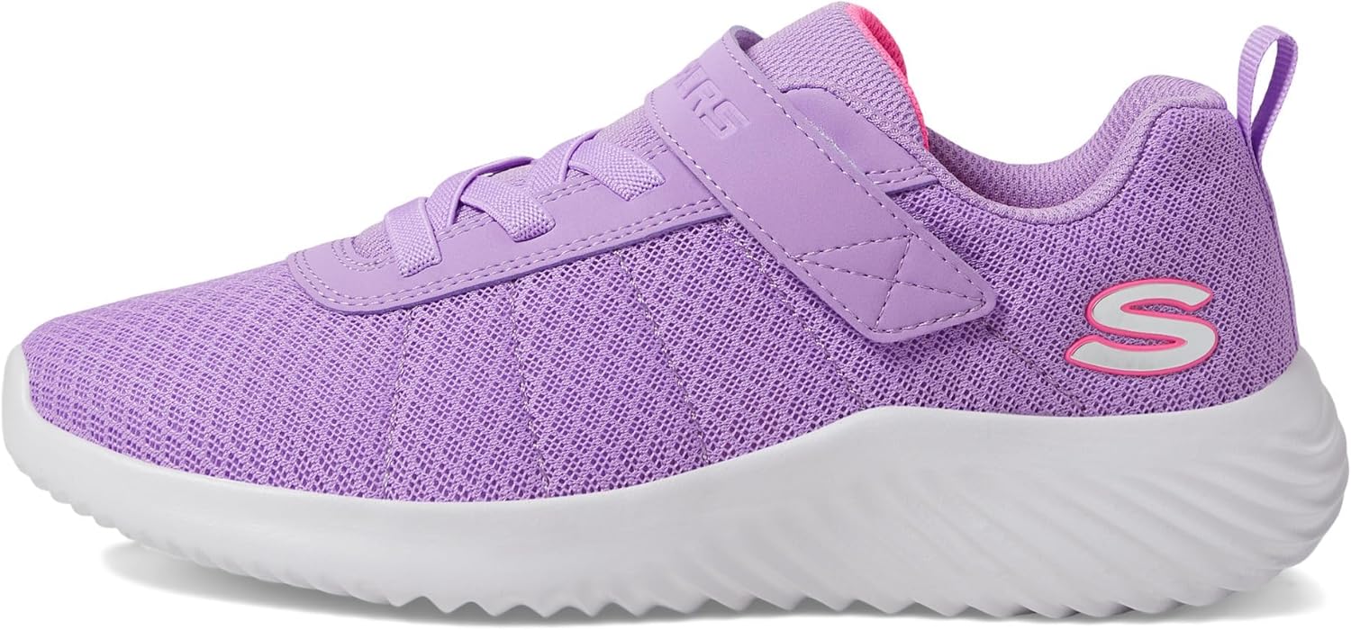 Skechers Kids Girls Bounder-Cool Cruise Sneaker, Lavender, 9 Toddler