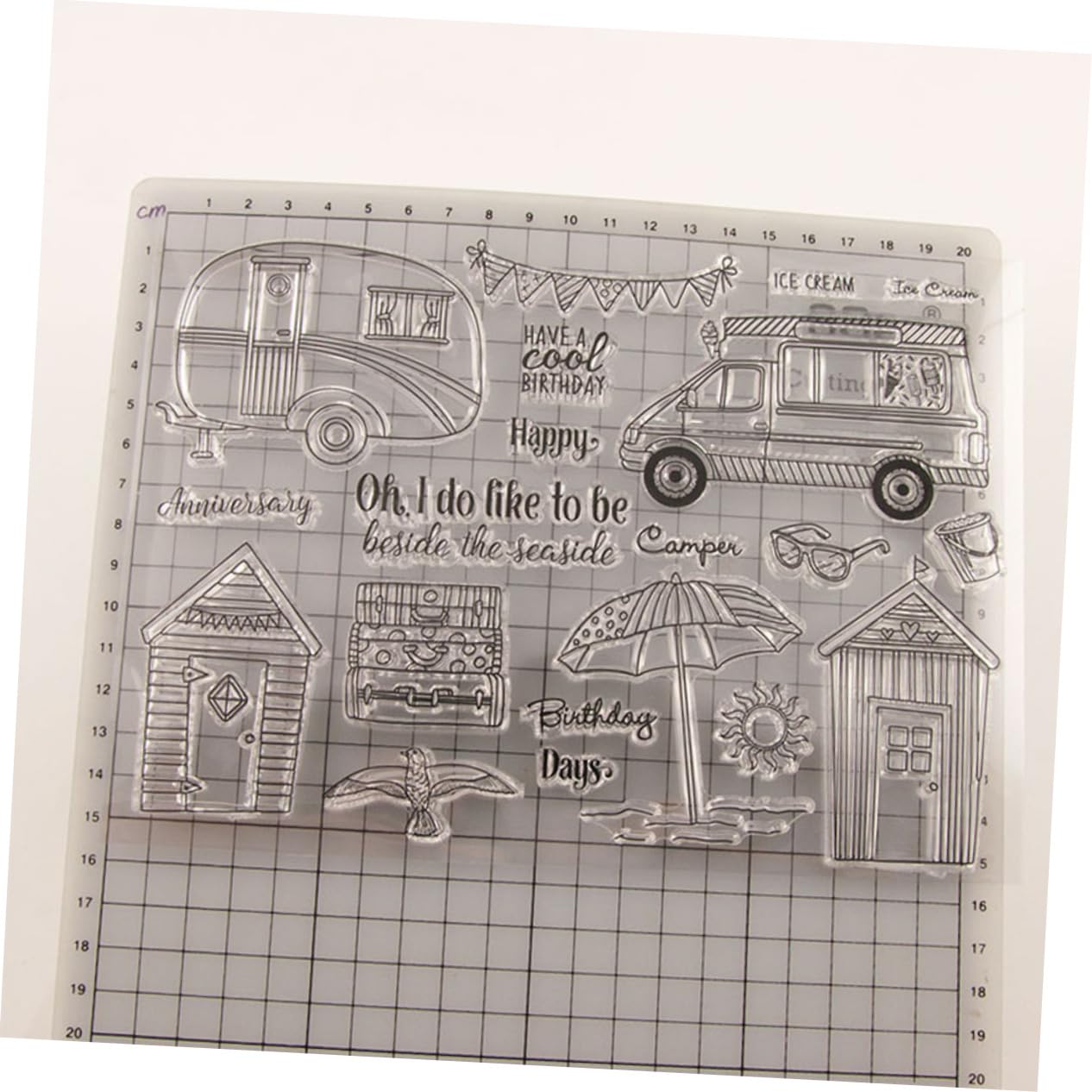 Lurrose 3stücke Transparent Stempelset Siegelstempel Für Scrapbooking Und Fotoalben Wiederverwendbare Und Selbsthaftende Stempel Für Kreative Projekte Teilig Siegel Cutter