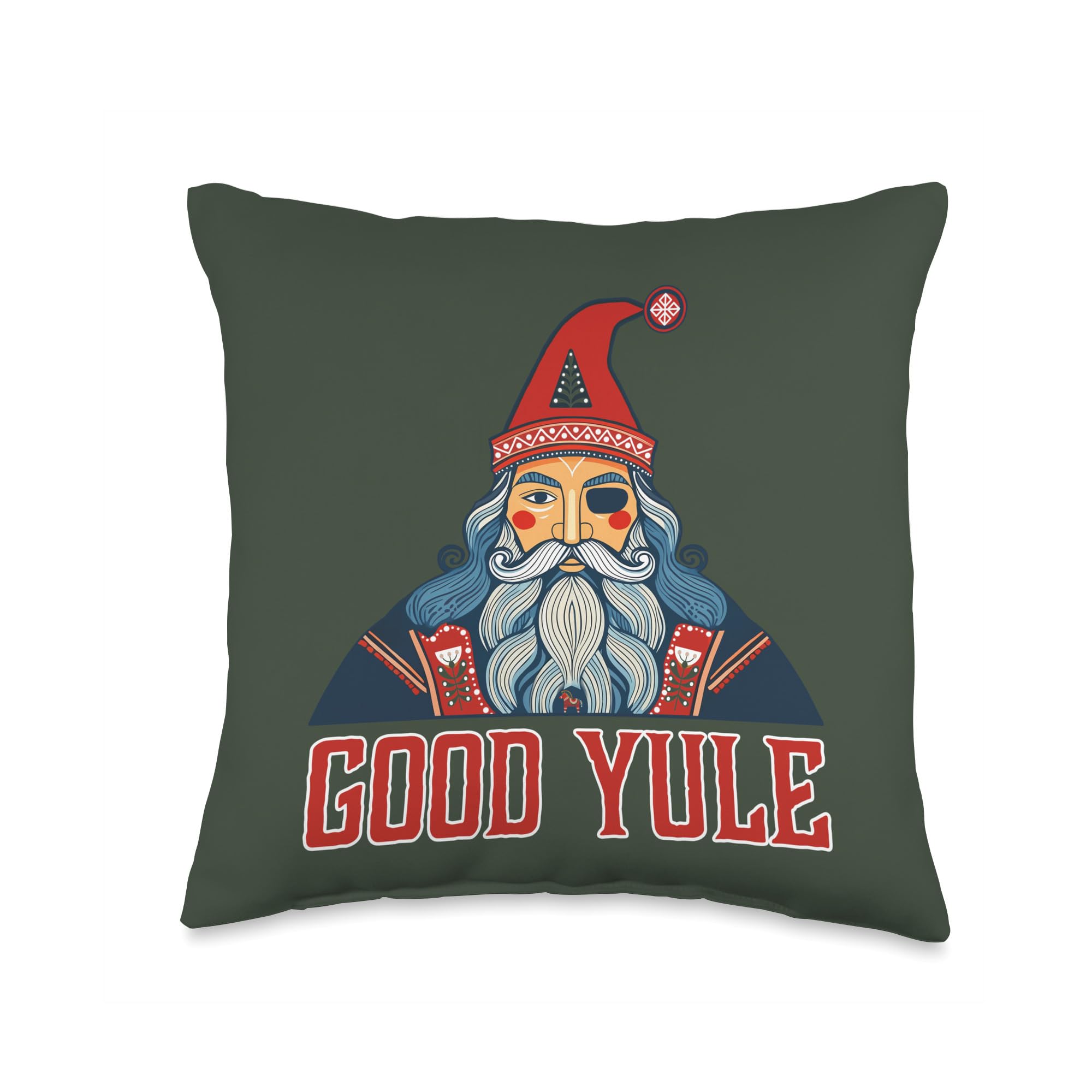 "Good Yule" Odin Throw Pillow