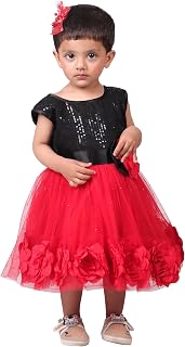 Brink Sleeveless Round Neck Frock Dress for Baby Girls (Code - S166) Multicolour Price In India