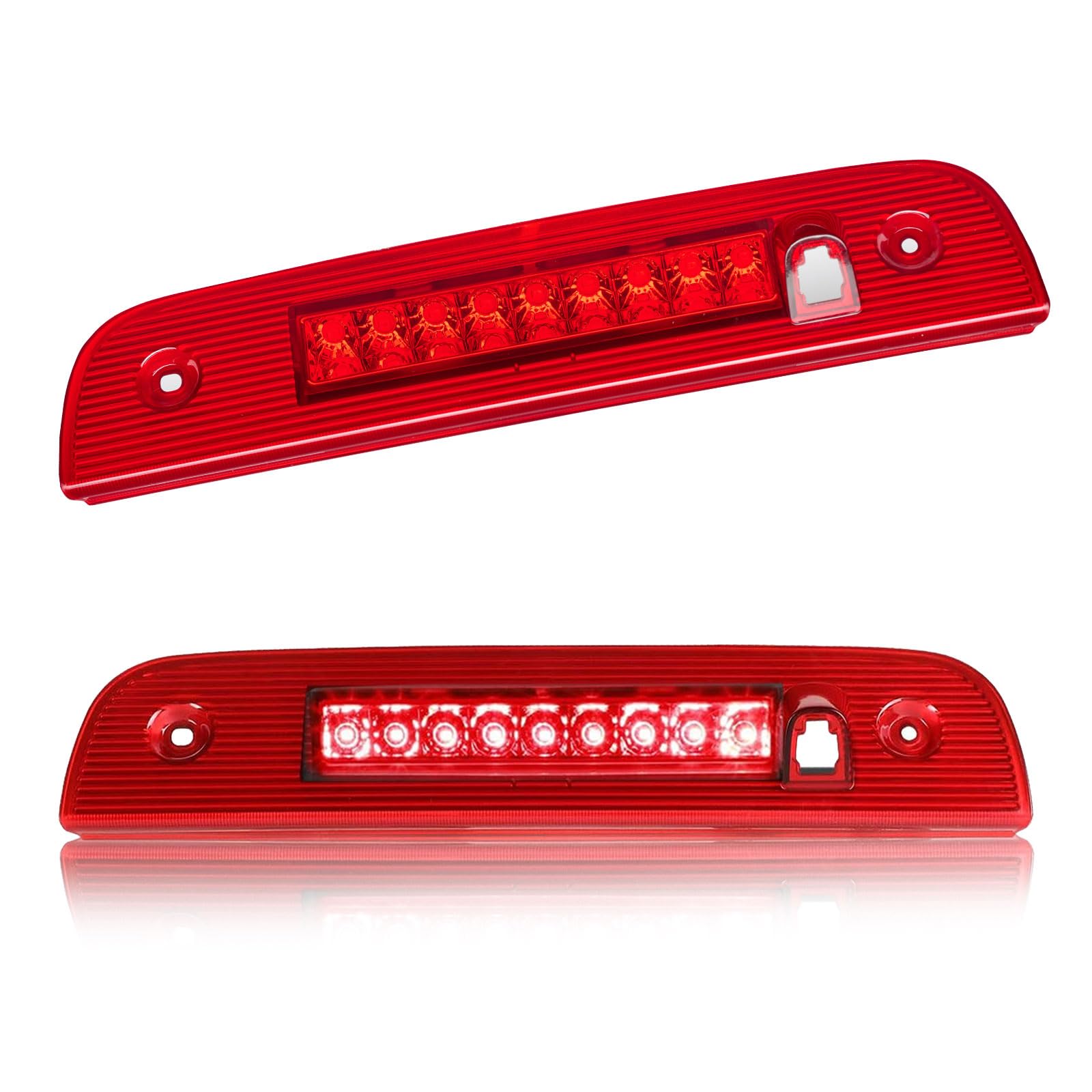Third 3rd Brake Light LED for 2007-2012 Dodge Nitro, High Mount Rear Brake Lights Assembly for 07-12 Dodge Nitro, Waterproof Center Cab Lamp Stop Light (Red)