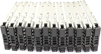 Lot of 12-pcs 2.5" 8FKXC G176J SAS SATA Hard Drive Tray Caddy for 13th R610 T610 R620 R630 R710 T710 R720 R730 R815 R820 R920 R930 Server Series by BTHEBKRS