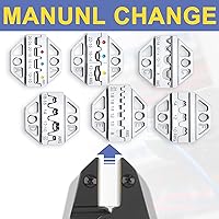 Vista 6 de haisstronica - Juego de herramientas de crimpado - 6 piezas de matrices de crimpado para termorretráctiles, nailon aislado, no aislado, terminal