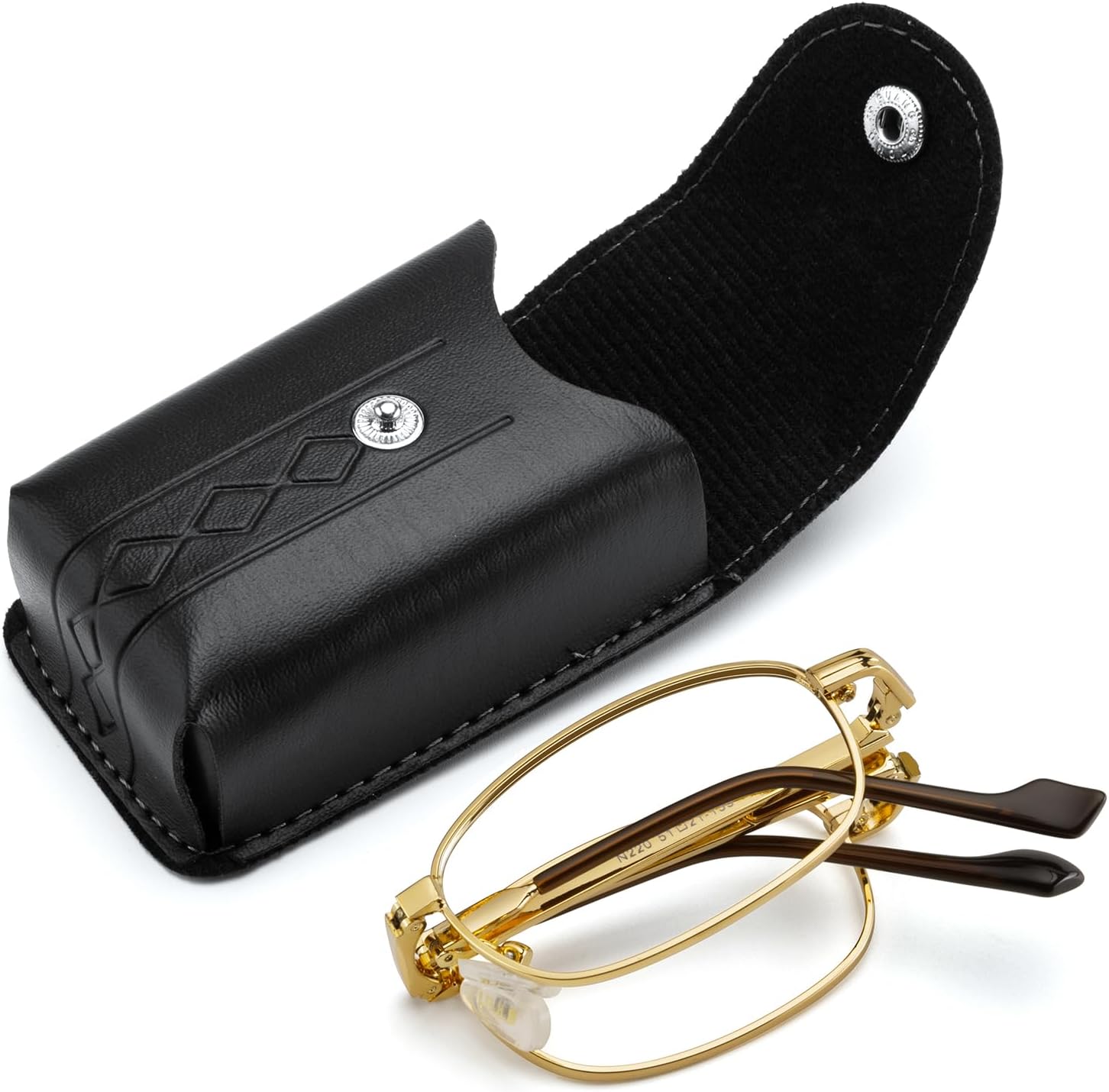 Folding Oval Reading Glasses For Men Women Pocket Wallet Compact Reader Folding Simple Portable Reading Glasses - Image 5