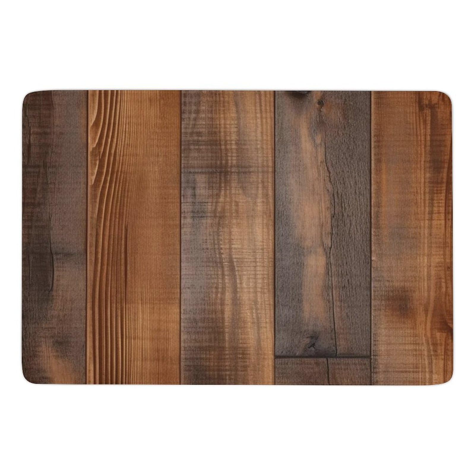 Tapis en velours corail marron doux antidérapant et lavable