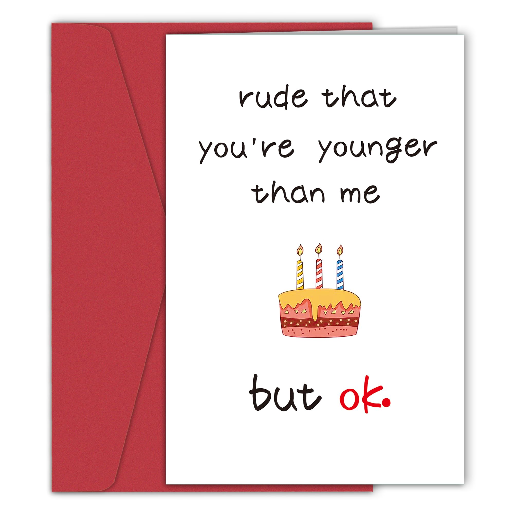 Qiyepbro Funny Birthday Card for Her Him, Hilarious Birthday Card for Friends, Humorous Birthday Cards for Son Daughter Sister Brother Best Friend,