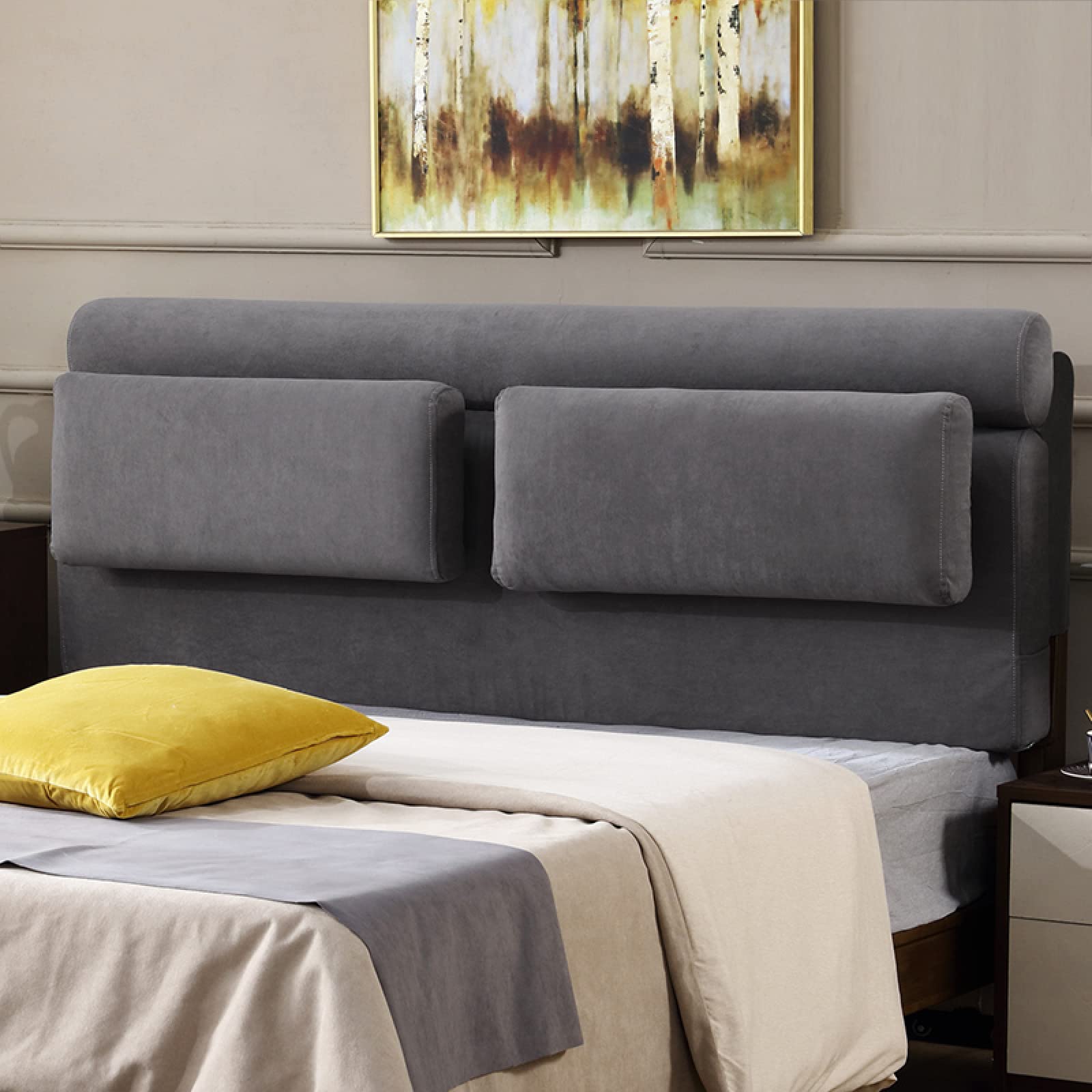Coussin de soutien dorsal lit idéal pour lire et relaxer confortablement votre tête de lit