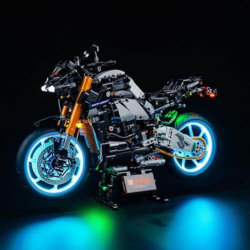 Miniatura 7 de BrickBling Luz LED para Lego Technic Yamaha MT-10 SP 42159, kit de iluminación versión de control remoto (sin modelo), gran regalo para vehículos