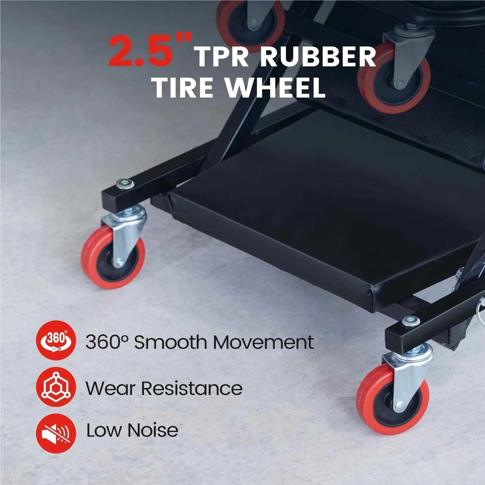 Taburete Asiento para Banco de Trabajo para Mantenimiento de automóviles, Cama Plegable para reparación de automóviles, Banco de Trabajo para Taller de automóviles Asiento de mecanico