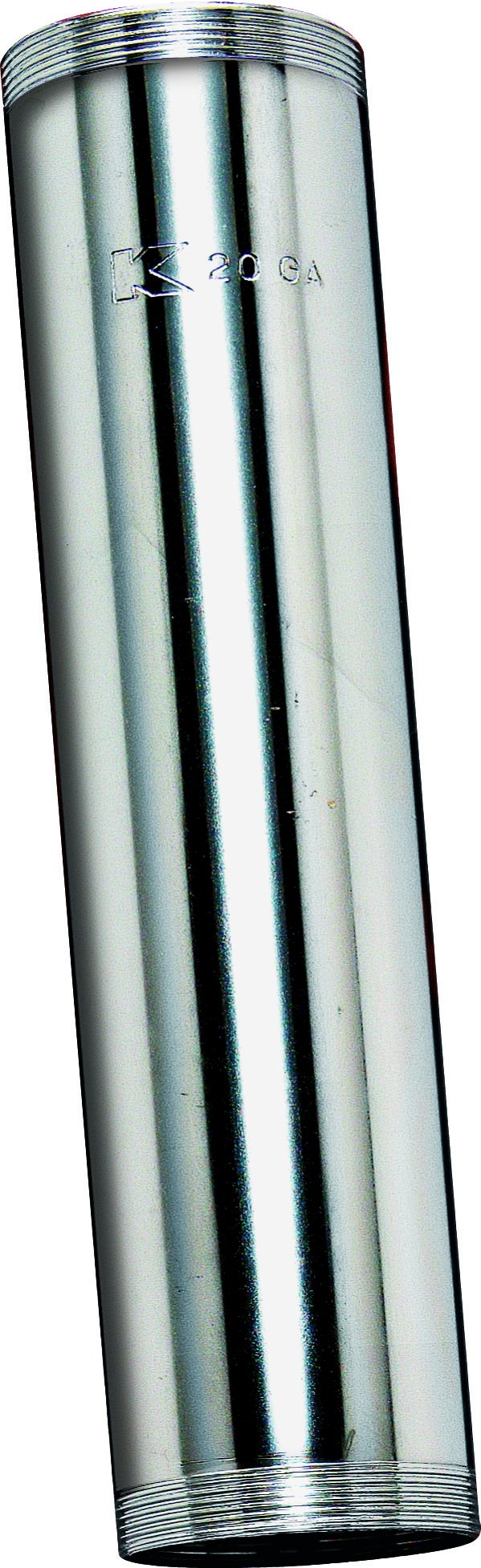 Plumb Pak PP10CP Extension Tube, Dia L, Threaded Both Ends, 20 Ga, Chrome Plated, 1-1/4 x 6"