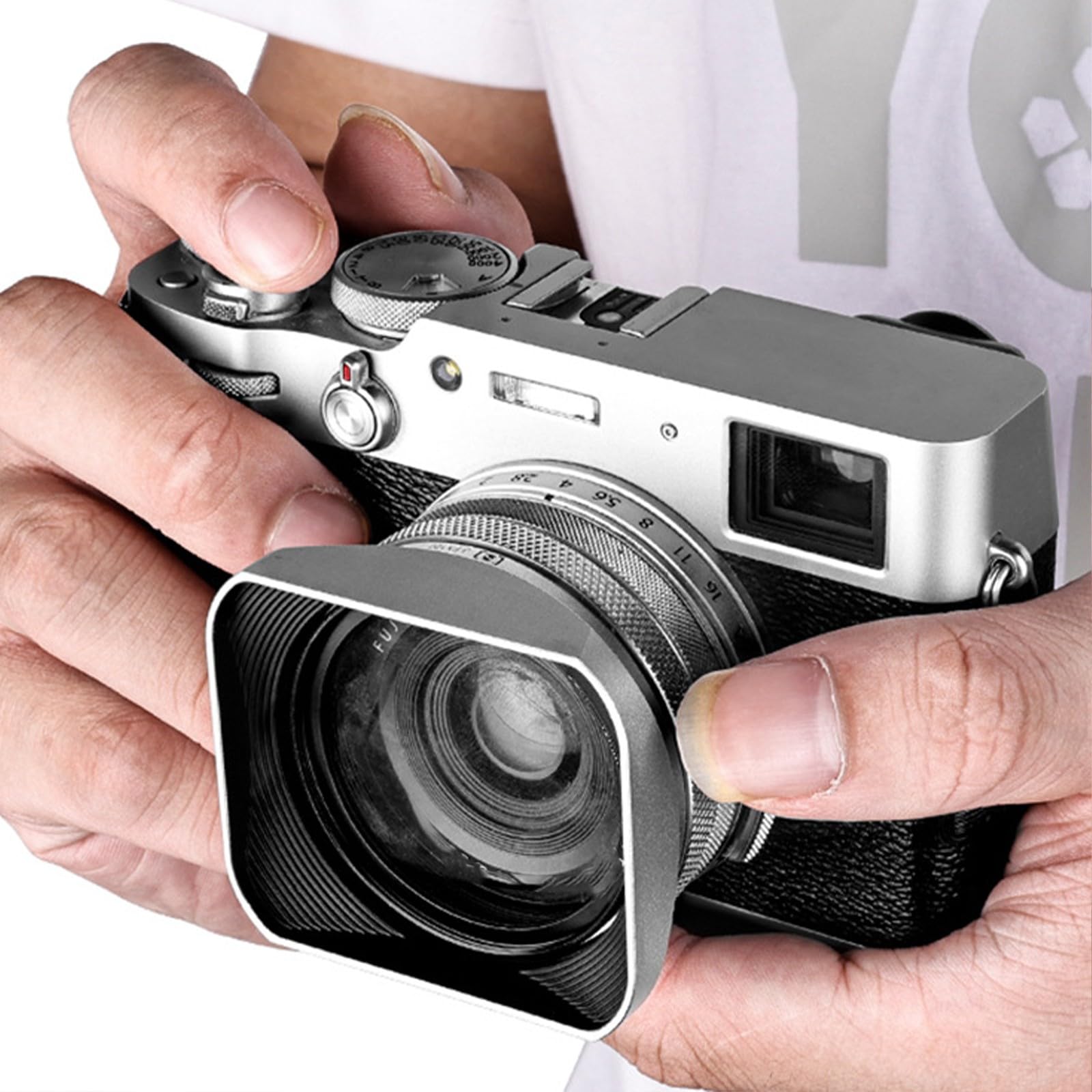 Paraluce per obiettivo professionale per fotografia X100V X100T/ X100VI riduce al minimo e migliora i paraluce quadrati Claritys