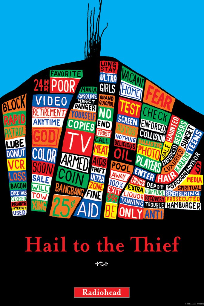 Amazon.co.jp: Radiohead Hail to the Thief ポスター 12x18インチ