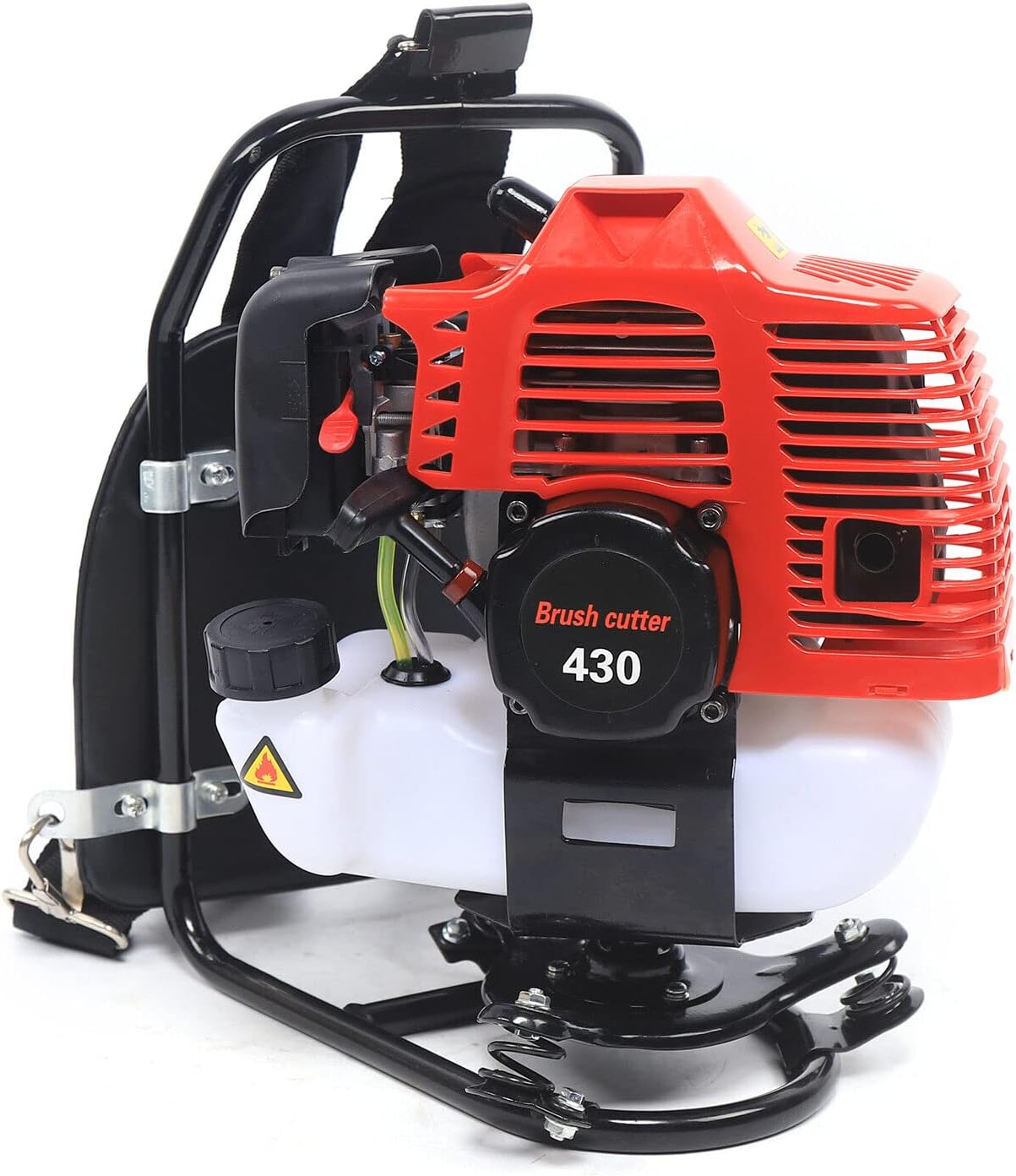 3 in 1 43CC 2 Stroke Backpack Gas Garden Brush Cutter Grass Trimmer Lawn Mower 1250W 3200rpm, for Shrub Harvesting and Cleaning, Weed Harvesting, Landscaping