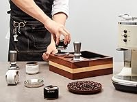 Vista 5 de IKAPE Tamper Espresso de 58.5 mm, tamper de café barista premium con resorte calibrado, 100% base de acero inoxidable compatible con máquina