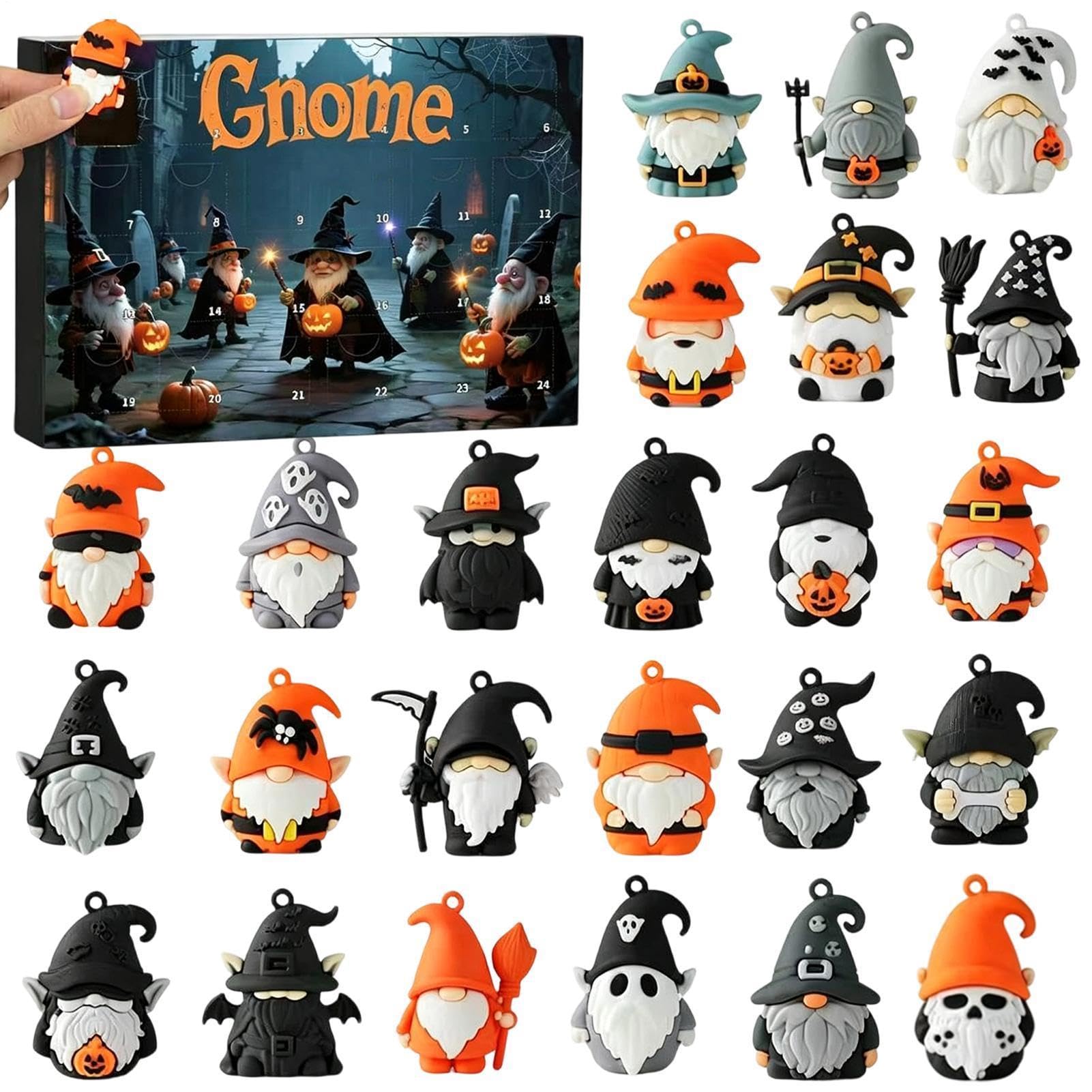 Calendario de Halloween 3D con cuenta atrás para mesa y hogar 8