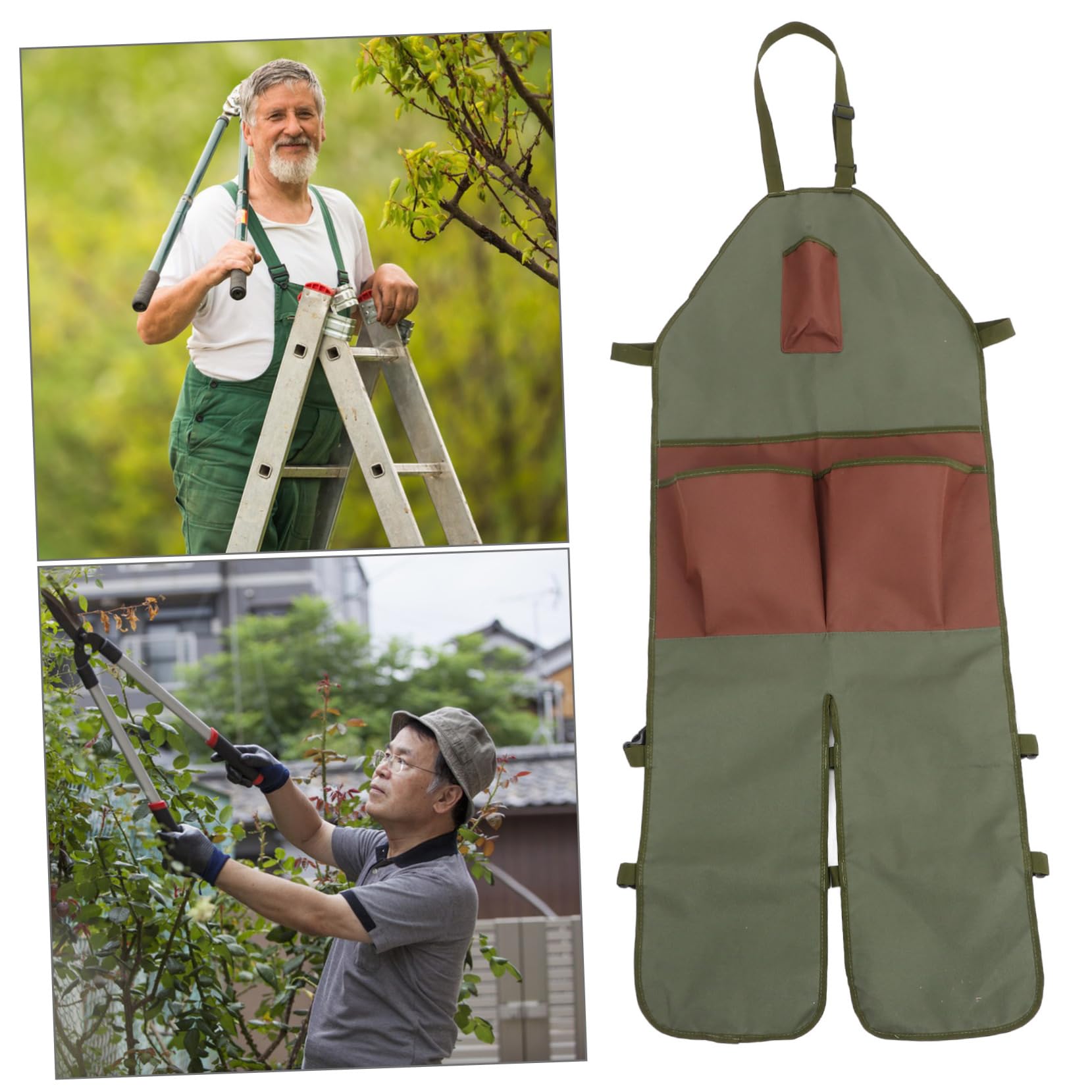 TOYANDONA Grembiule da Giardinaggio Oxford con Protezione per e Donne per Potatura e Accessorio Versatile per All