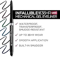 Vista 6 de L'Oreal Paris Infallible Grip Lápiz delineador de ojos en gel mecánico, resistente a las manchas, maquillaje de ojos impermeable con hasta 36 horas