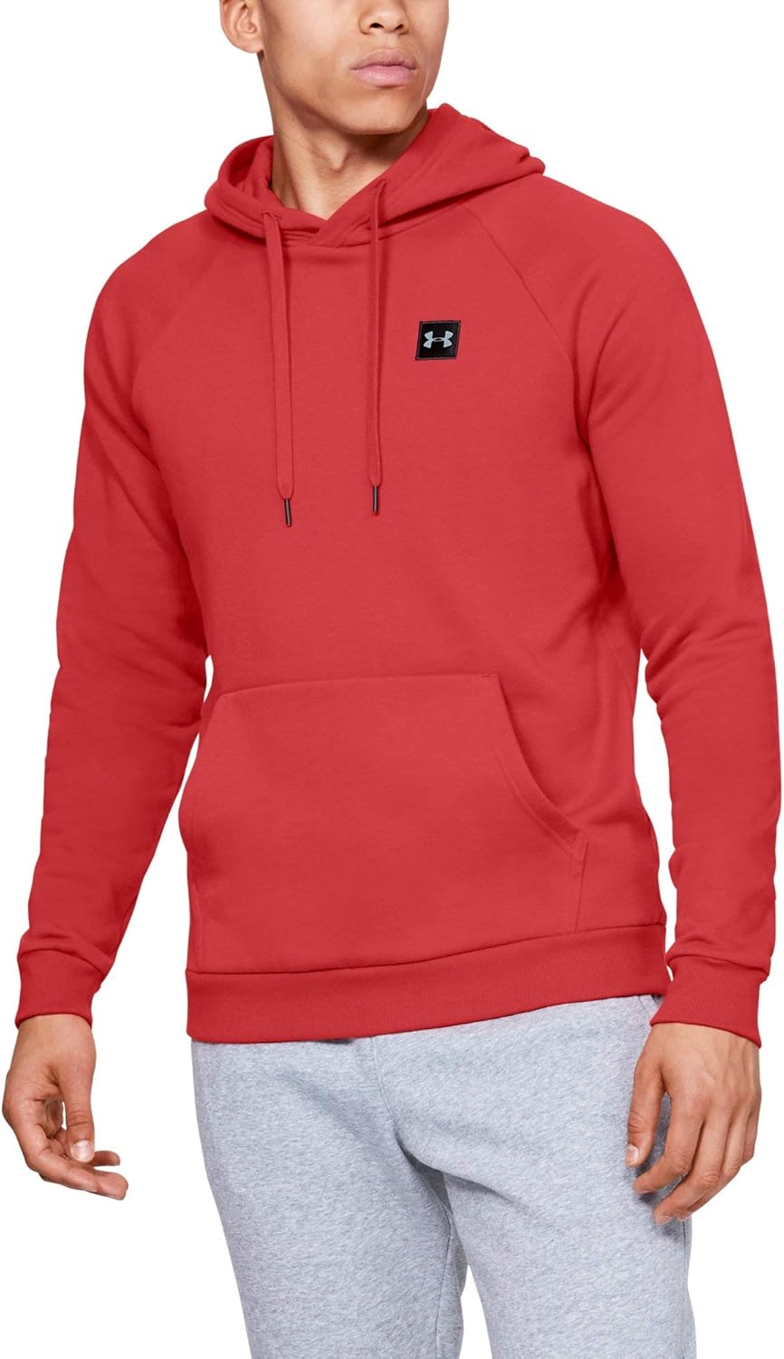 Under Armour Men's Rival Fleece Pullover Hoodie X-Large Red