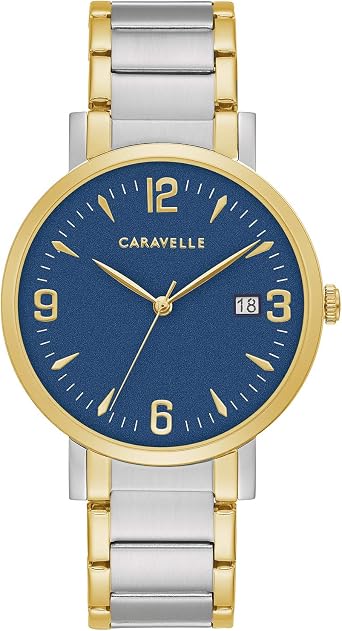 Caravelle by Bulova Dress 3-Hand Date Quartz Mens Watch, Stainless Steel