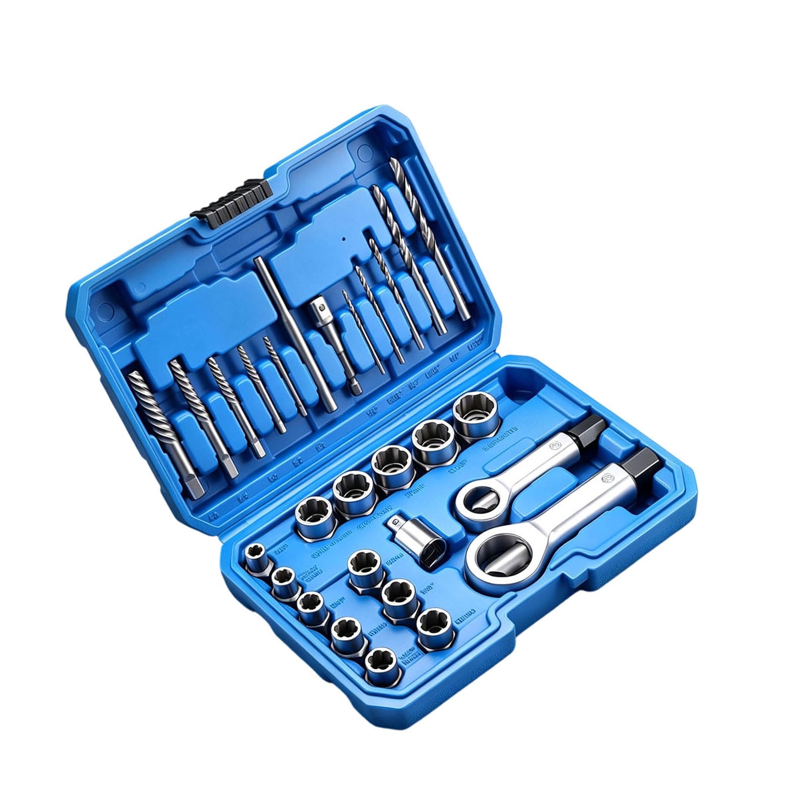 QIAOLIDA Professional Ruptured Bolt Extractor Set for Stuck Nut and Bolts Removal with High Strength Alloy Steel Construction