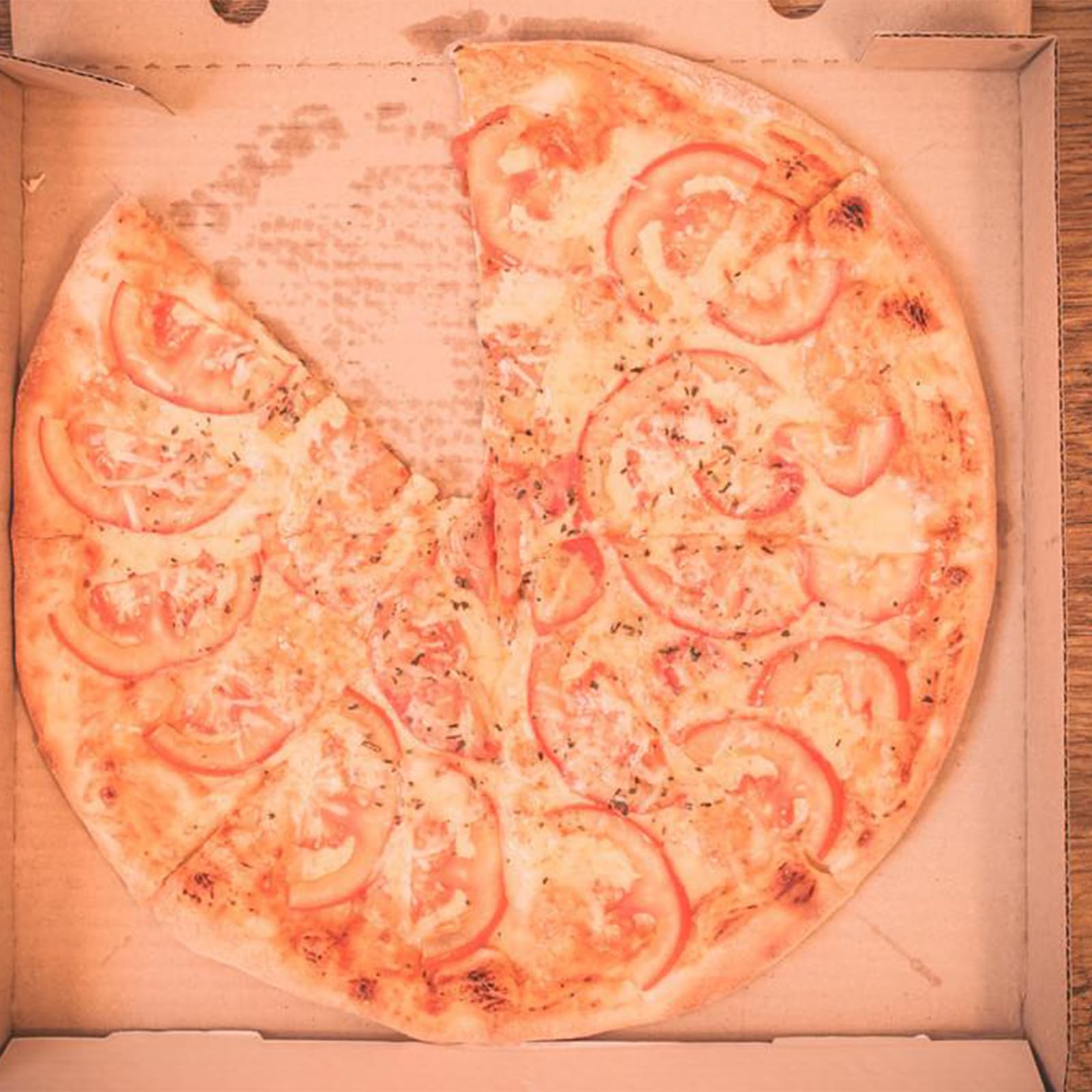 Cabilock 25 mini scatole per pizza in cartone bianco