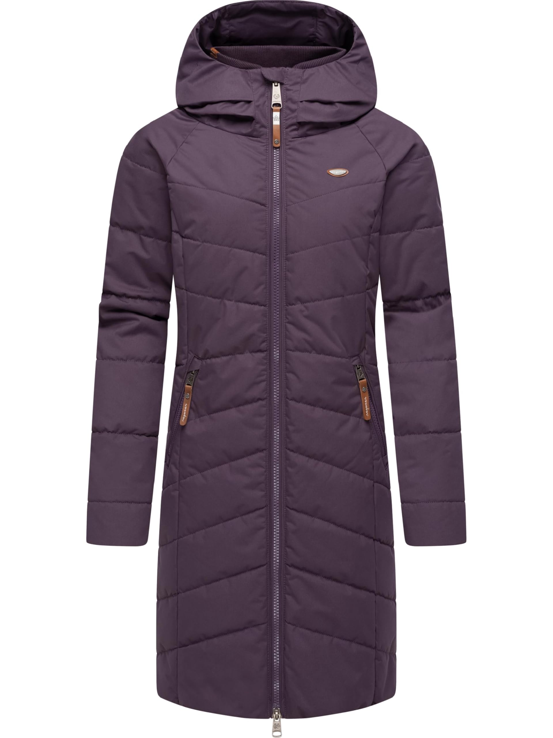 Ragwear Dizzie Coat Women's Winter Coat, Warm Waterproof Quilted Coat, Long, with Hood, XS-6XL, S