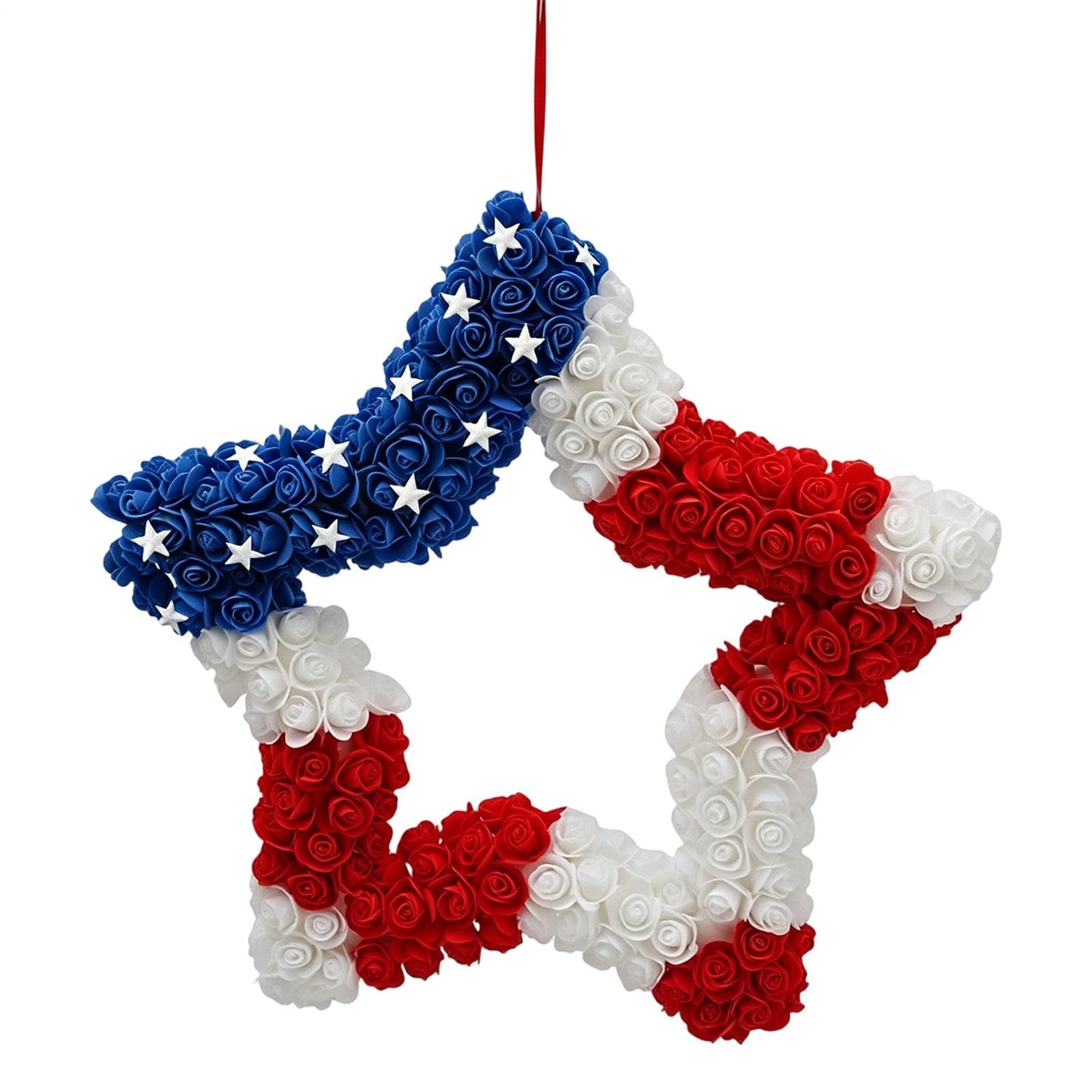 Couronne Independence Day pour porche et jardin | Déco d'été