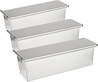 Vista 14 de USA Pan Pullman - Molde para pan con tapa, grande, juego de 2