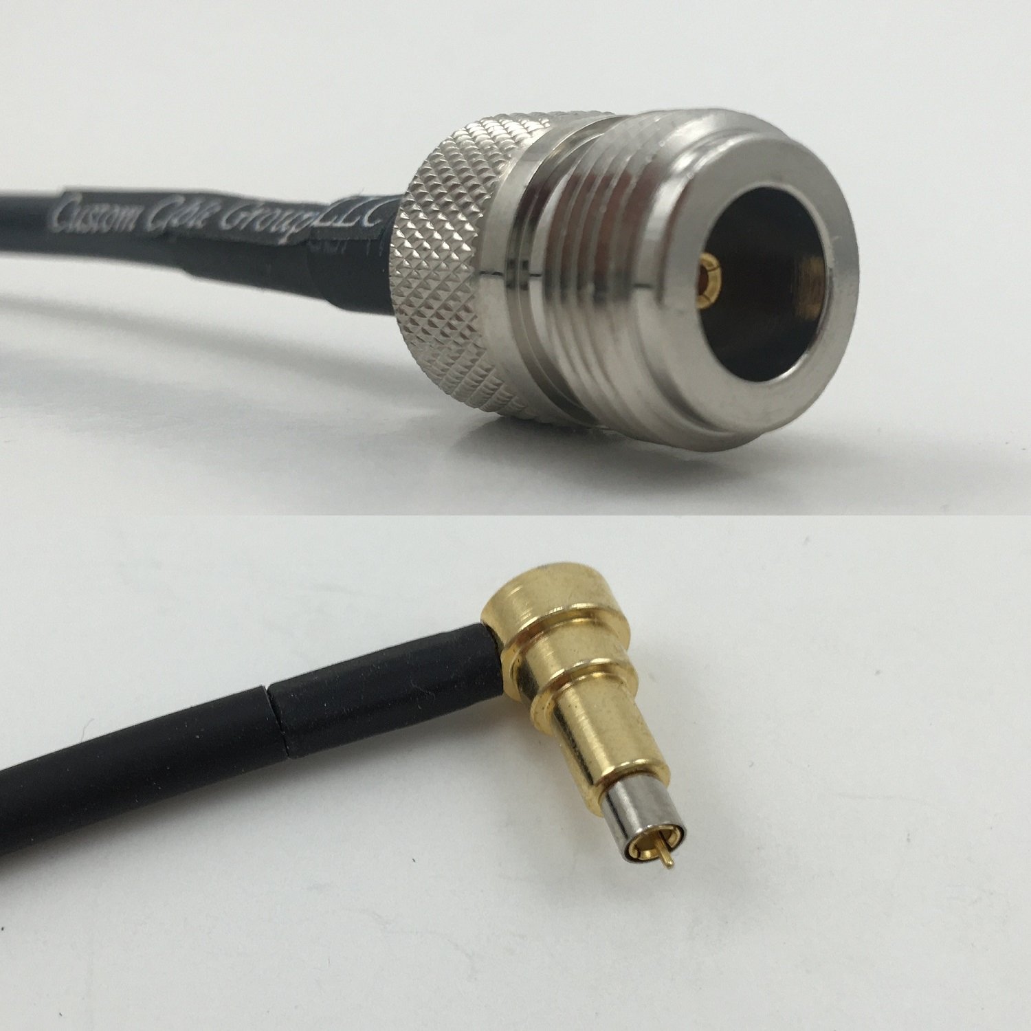 6 inch RGU178 N FEMALE to MS-156 MALE ANGLE Pigtail Jumper RF coaxial cable 50ohm Quick USA Shipping