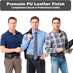 PU Holster en cuir pour Galaxy S26 Plus S25 FE A57 A56, iPhone Air Pixel 10a | Porte ceinture de téléphone mobile pour Samsung S24 FE S23 FE S22 Plus A15 A35, iPhone 16 Plus / 15 Pro Max avec boucle à courroie