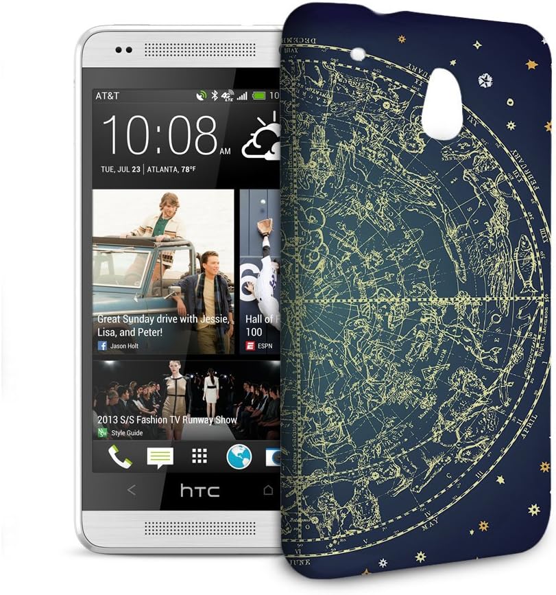 Phone Case For HTC 601e (One Mini) M4 - Stars Constellations Map Hardshell Premium
