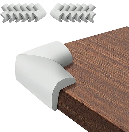 Miniatura 8 de 12 Pack Soft Corner Protector Baby Proofing Edge and Corner Guards, Safety Pre-Taped Rubber Foam Furniture Bumper for Fireplace, Table, Stair,