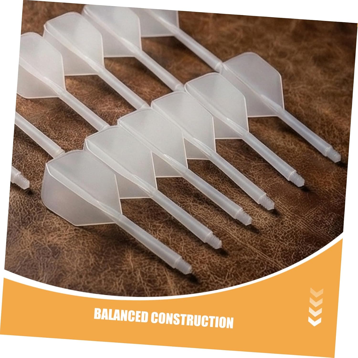10pcs Replaceable Dart Standard Flights with Integrated Dart Fin Set Precisely Balanced Plastic Flights and Withstanding Repeated Throws